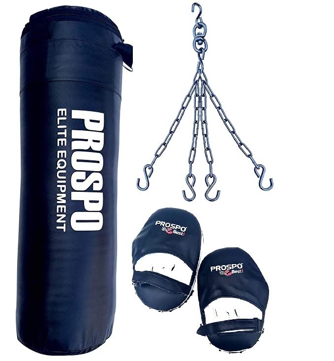 Prospo Punching Bag Srf 36 inch Unfilled with Chain, Straight Focus Pad and Boxing Gym Set, Boxing Kit, Boxing Set for Men, Boxing Kit for Men, Punching Bag Srf 36 inch Unfilled with Chain, Straight Focus Pad (B08SJ68C8R) Amazon Price History, Amazon Price Tracker