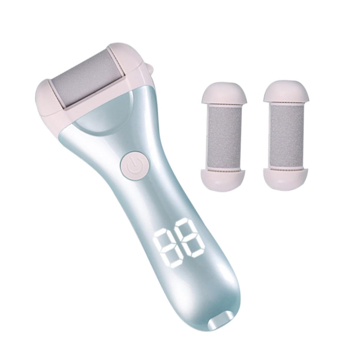 VALICLUD Lima Elettrica per Piedi Rimuovi Calli Batteria 1200mah Abs, Velocità Regolabile 1500-1800rpm, Accessorio Pedicure Pratico per Uso Domestico