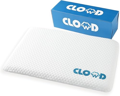 OnaClowd Premium - Almohada plegable de espuma viscoelástica delgada de 2 pulgadas se pliega a 4 pulgadas con funda de enfriamiento