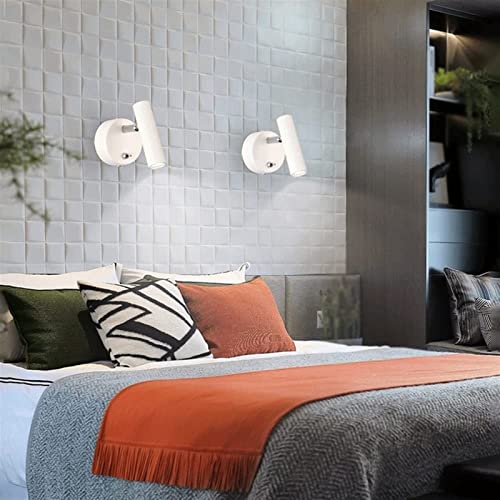 Lámpara ajustable de pared LED 3W con interruptor para lectura cómoda en la cabecera 3