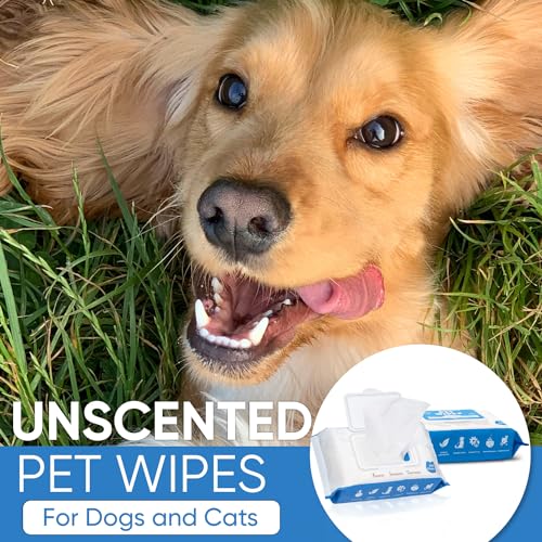 Dog Wipes for Dogs Cats 200 Wipes, All Purpose Cleaning Pet Wipes, Dog Ear Wipes, Quick Easy Grooming for Bums, Body, Paws, Eyes, for A Easy & Speedy Freshen-Up, 2 Travel Pack - Image 3