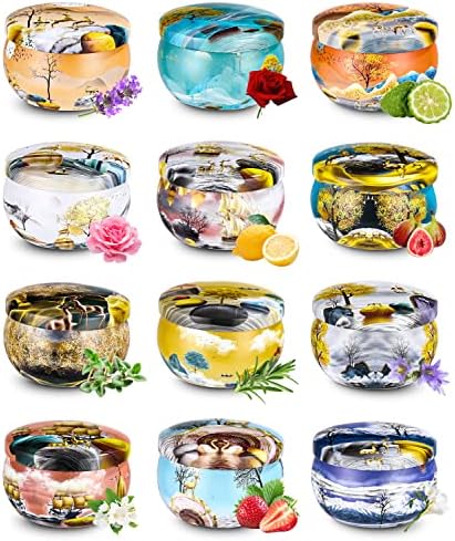 12 Stück Sojawachs Duftkerzen Set - Aromatherapie Kerzen Als Muttertagsgeschenk