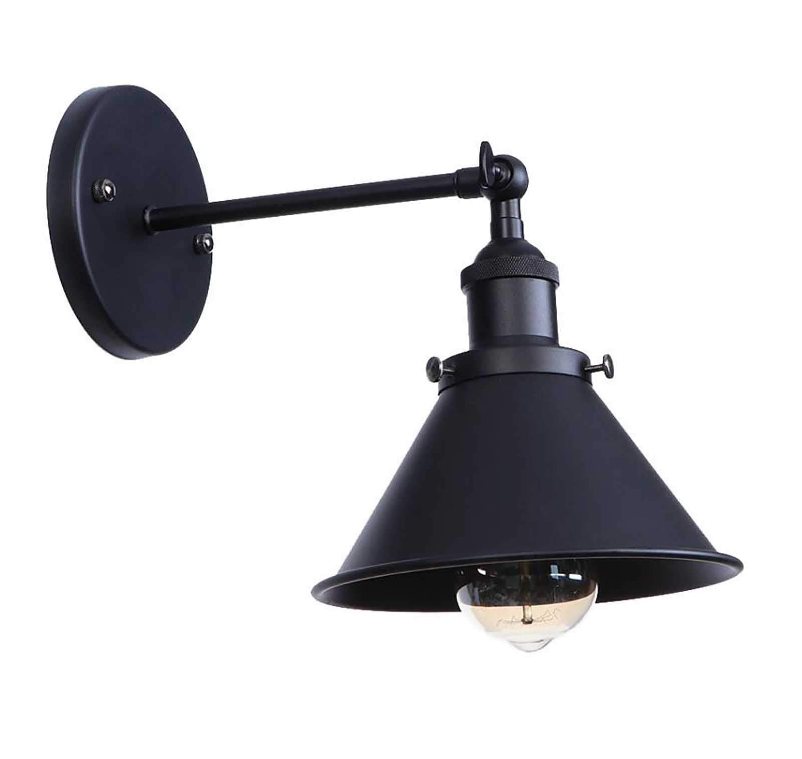 JYBNBBE Industrial Decor Retro Wall Lights for Home Bedroom Stair Mirror Light Loft Vintage Edison Wall Sconce,Black f