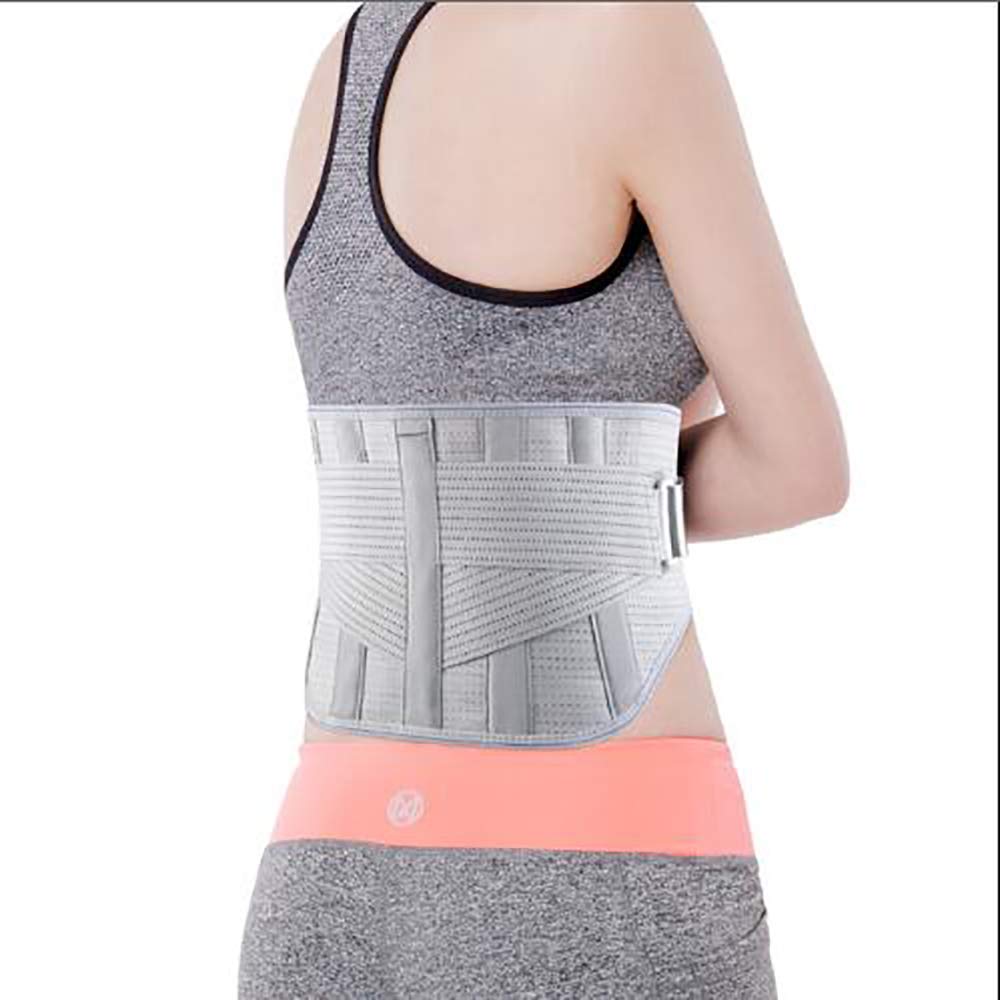 Faja Lumbar Fitness - Entrenador Abdominal - Tratamiento de la tensión Muscular Lumbar - con Almohadilla Lumbar extraíble - Terapia magnética médica,L