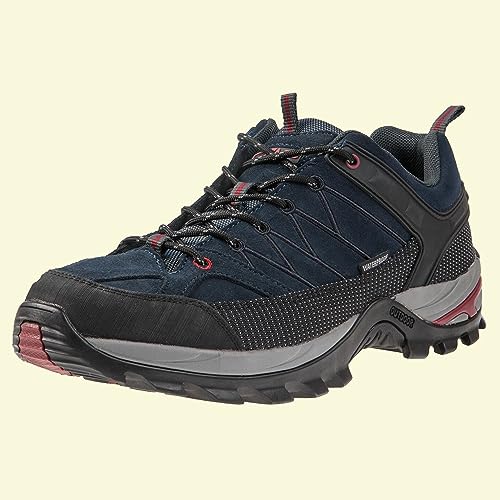 Mount Swiss runde Premium-Schnürsenkel für Arbeitsschuhe, Wanderschuhe und Trekkingschuhe - Polyester - ø 4,5 mm - sehr reißfest - Farbe Schwarz-Grau Länge 120cm