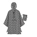 Produktbild reisenthel mini maxi poncho in Signature Schwarz  Klein verpackter Regencape aus hochwertigem Polyestergewebe  Ansprechendes Design mit weiter Kragenöffnung