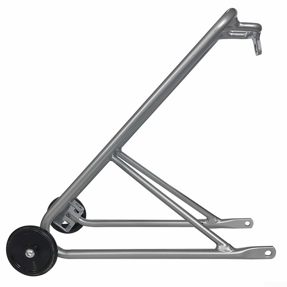 Supporto per portapacchi posteriore per bicicletta, pieghevole, in lega di alluminio, leggero, per pneumatici Brompton 16 x 1-3-8, con ruote facili, 34 x 14 x 21 cm, Urban (C)