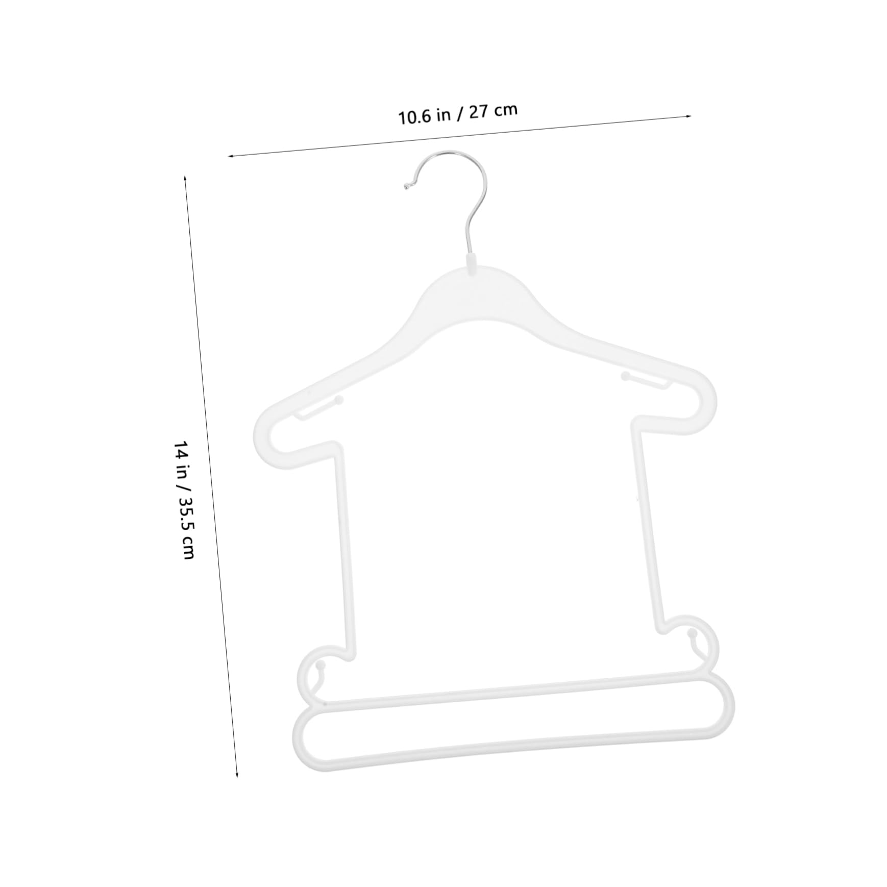 Cabilock Infant Hangers Set 10 Pieces Baby Clothing Hangers Plastic for Newborn Nursery Boys and Girls Space-Saving