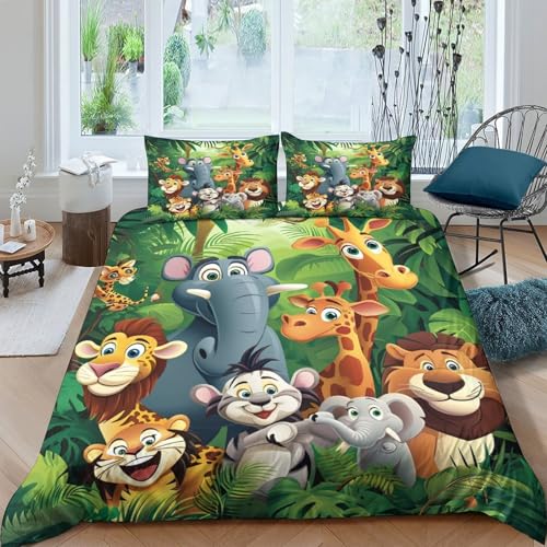 Housse de couette 3D microfibre douce avec fermeture éclair invisible 200x200cm - 2
