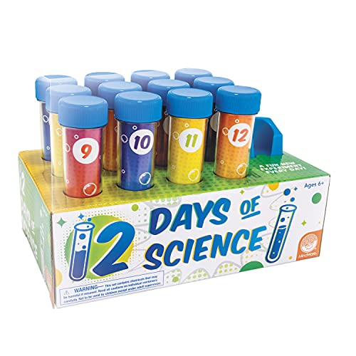 MindWare 12 Days of Science Advent Calendar Kids Science Kit with 12 Test Tube Experiments Ages 6+