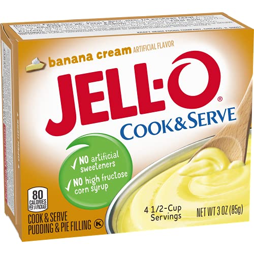Jell-O Banana Cream Instant Cook & Serve Pudding (3 Pack) #TOP1