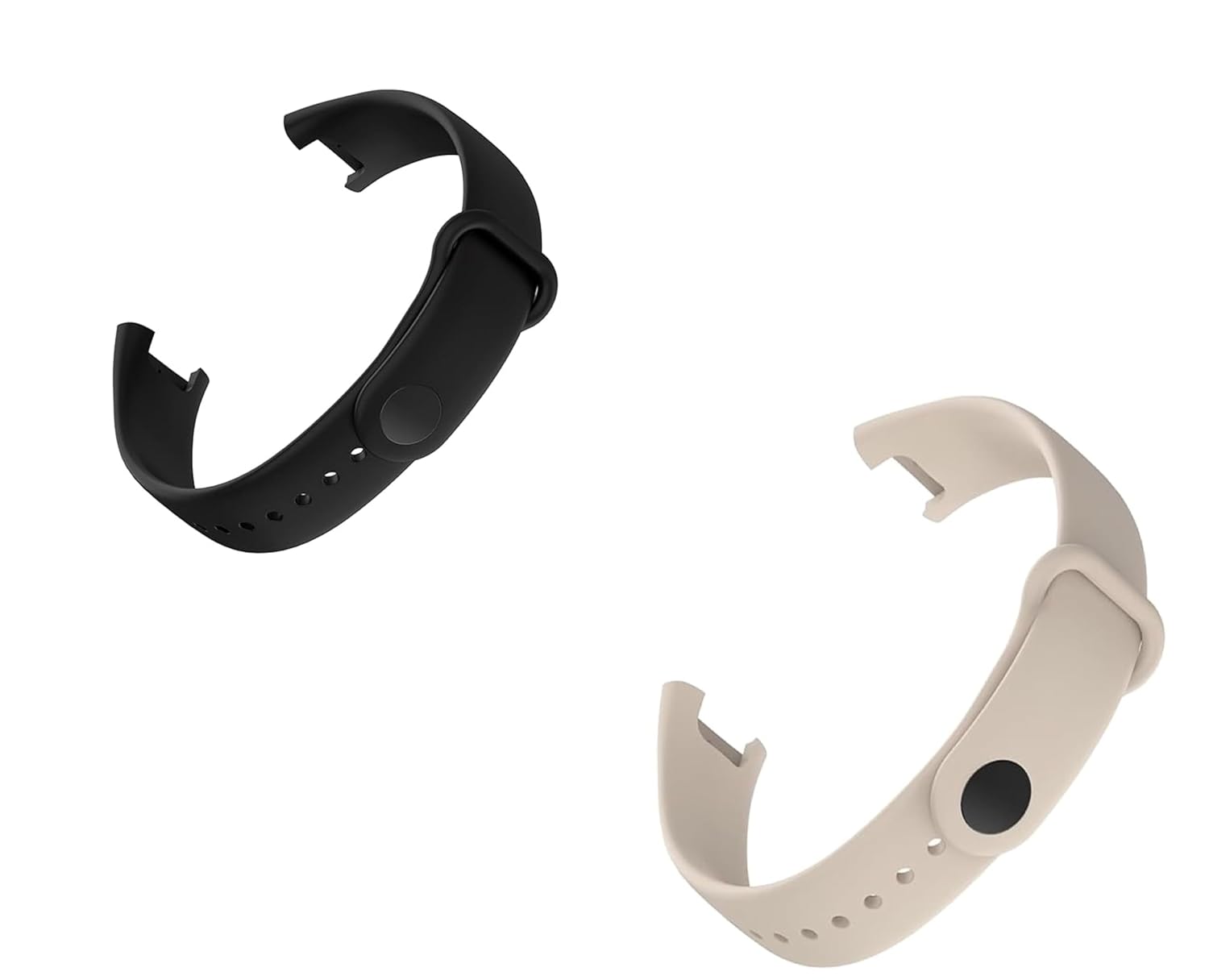 Comfort and flexible Soft Silicone Band Strap for Redmi Smart Band Pro, (Smart Watch Only) Classic Straps Men Women and Boys & Girls (Black,Peach) Comfort and flexible Soft Silicone Band Strap for Redmi Smart Band Pro, (Smart Watch Only) Classic Straps Men Women and Boys & Girls (Black,Peach)