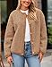 PRETTYGARDEN Women's Faux Fur Coat 2025 Fall Fuzzy Fleece Button up Shearling Cropped Jackets Winter Trendy Outerwear (Camel,Small)