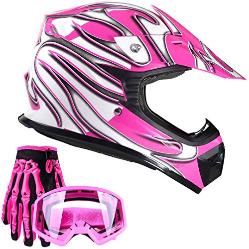 Typhoon Youth Kids Offroad Gear Combo Helmet...