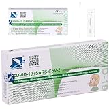 Corona Laientest Selbsttest Covid-19 Antigentest auf SARS-CoV-2 Schnelltest zur Eigenanwendung Testkassete Probentupfer Antigenextrakt (1)