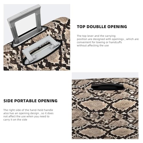 VOSERY Luggage Cover Protector Suitcase Cover - snake Camouflage Print High Elasticity Suitcase Covers Protector for Luggage (No Luggage)4