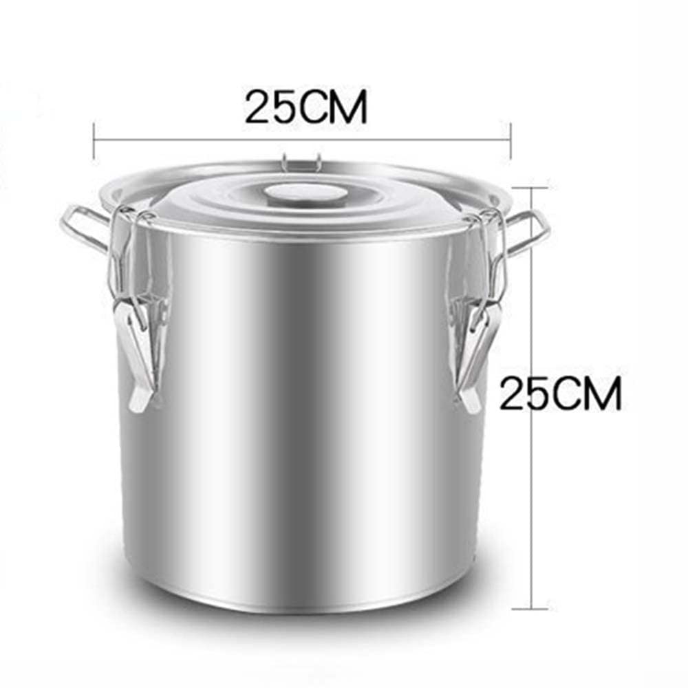 Barile in Acciaio Inossidabile Sigillato,Contenitori Alimentari Ermetici Coperchio Grandi Arredamento Cucina Contenitori Cereali per Zucchero tè caffè Riso Pasta(Size:11L)