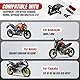 WingFly Kennzeichenhalter Motorrad, LED-Licht Motorrad Kennzeichenhalter, Einstellbarer Winkel Motorrad kennzeichenhalterung, Universal Halter, Kompatibel mit Meisten Gängigen Motorradmodellen