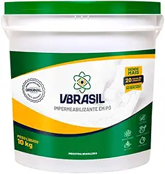 Impermeabilizante Em Pó 10Kg Hidrofugante De Alta Performance Para Concreto E Argamassa, Evita Infiltrações, Mofo E Umidade, Protege Lajes E Estruturas Com Resistência Prolongada