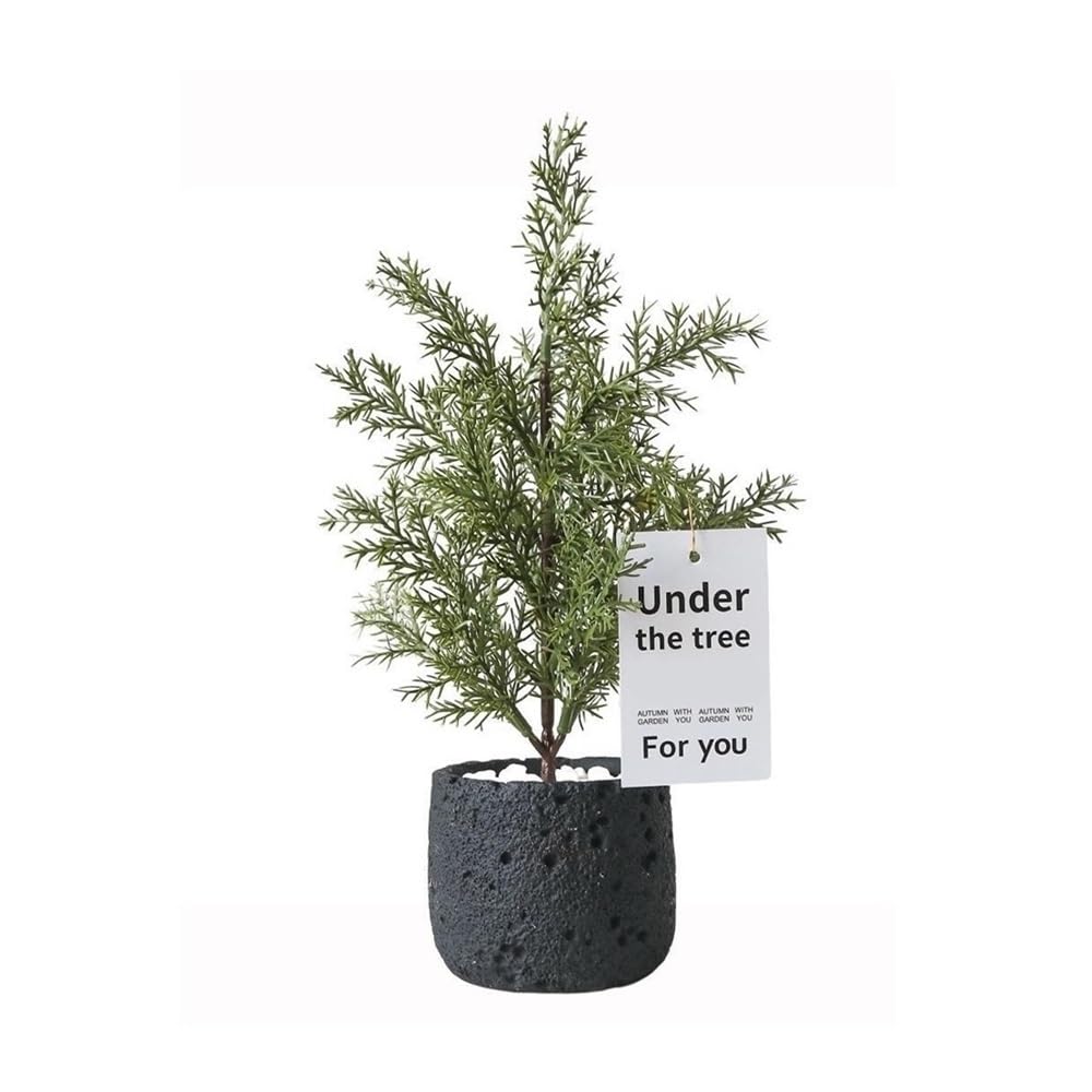 Kx9Lb8d Faux floor plant Small Simulation Bonsai Tree Artificial Plants Desktop Decorative Landscaping with Ceramic Pot