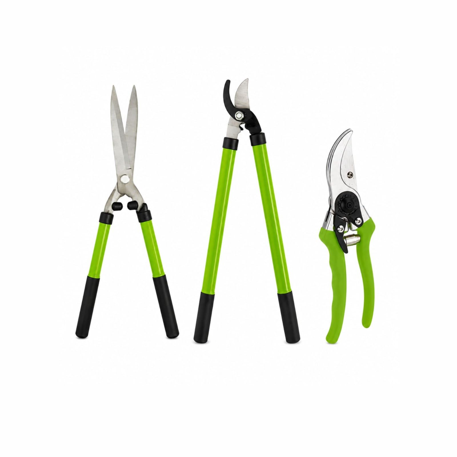 Optimal Products 3Pc Tree Lopper Secateur Set Garden Secateurs, Gardening Pruning Shears,Scissors, Bypass Secateurs, Pruners For Branches, Hedges And Flowers Lopper Plant Pruning Trimming Knife Sharpener (3Pc Tree Lopper Secateur Set)