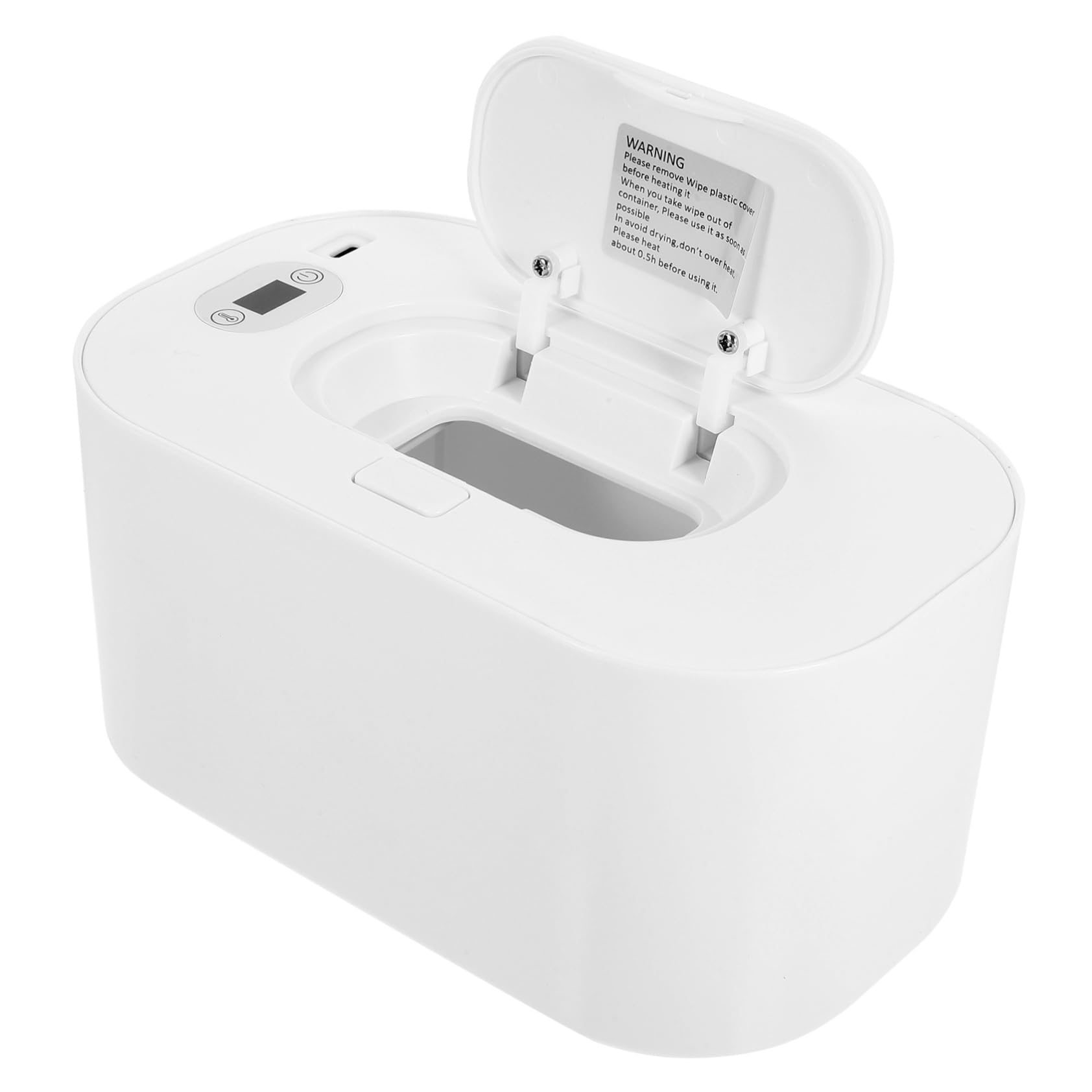 TOYANDONA 2st Wärmer Wischen Babytücher Auto Feuchttücher Heizung Papiertücher Babytuchwärmer Baby-gewebewärmer Nassgewebe-erhitzer Baby-wischtuchwärmer Thermobox Tragbar Abs Reisen Weiß