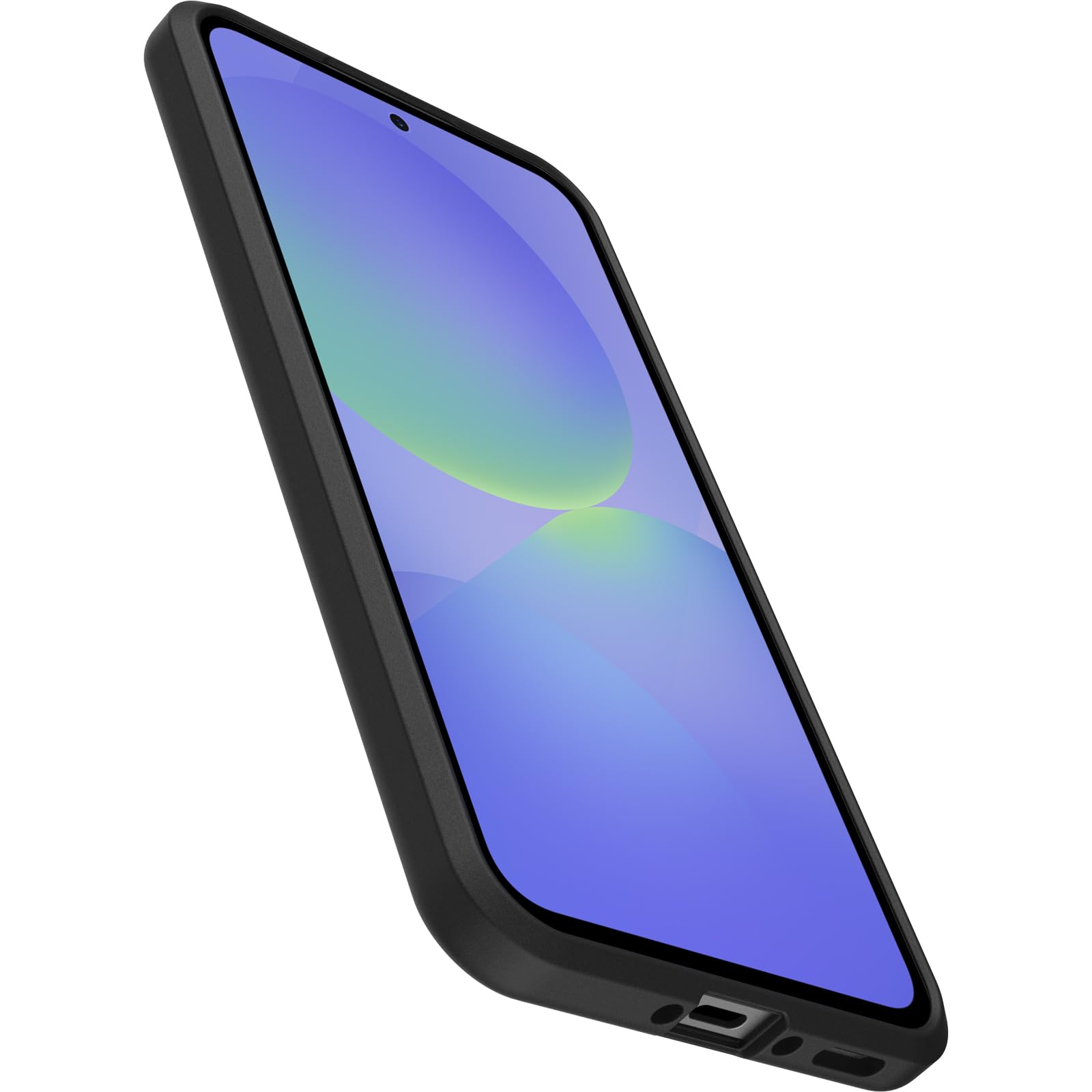 OtterBox Cover per Samsung A36 5G, Sleek Case Series, resistente a shock e cadute fino, cover ultrasottile, testata a norme MIL-STD 810G, Trasparente/Nero, Senza Retail Package