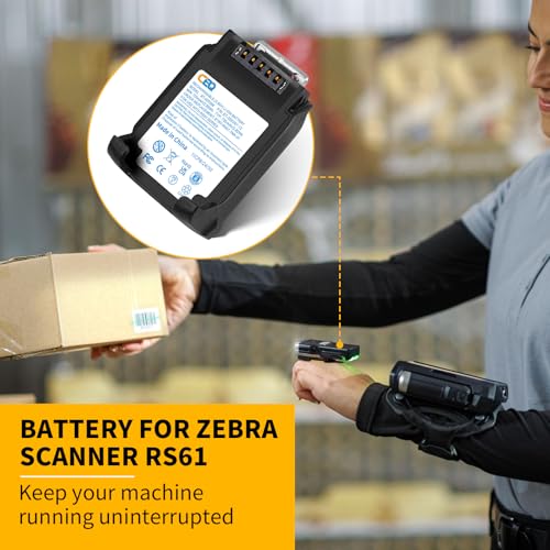 Image of CBQ 735mAh 20-Pack RS5100 Battery for Zebra RS51 RS61 RS6100 Ring Scanner