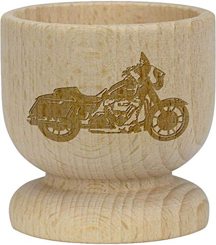 Azeeda 'Motorbike' Wooden Egg Cup (EC00017781)