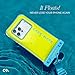 Case-Mate 2 Pack IP68 Waterproof Phone Pouch - Floating Waterproof Phone Case w/Crossbody Lanyard - Beach Cruise Ship Travel Essentials - Compatible w/All Devices, Touchscreen Friendly - Citrus Splash
