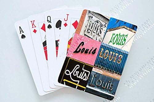 LOUIS Personalized Playing Cards featuring photos of actual signs