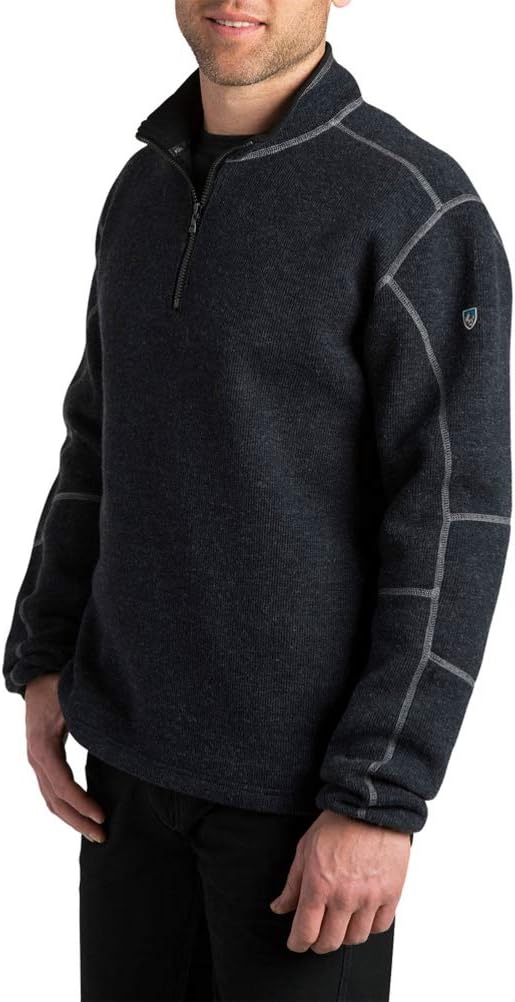 Kuhl Men's Thor 1/4 Zip Pirate Blue Sweatshirt LG Bermuda Ubuy