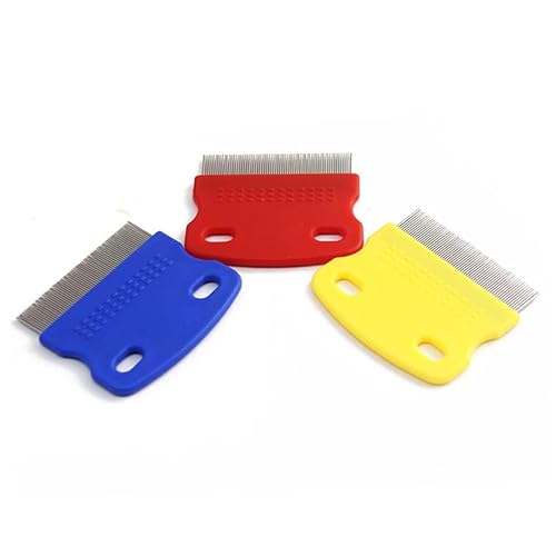 Peine de aseo para perros, peine para eliminar el pelo de mascotas, peine de masaje para eliminar mate, nudos y enredos (color al azar)