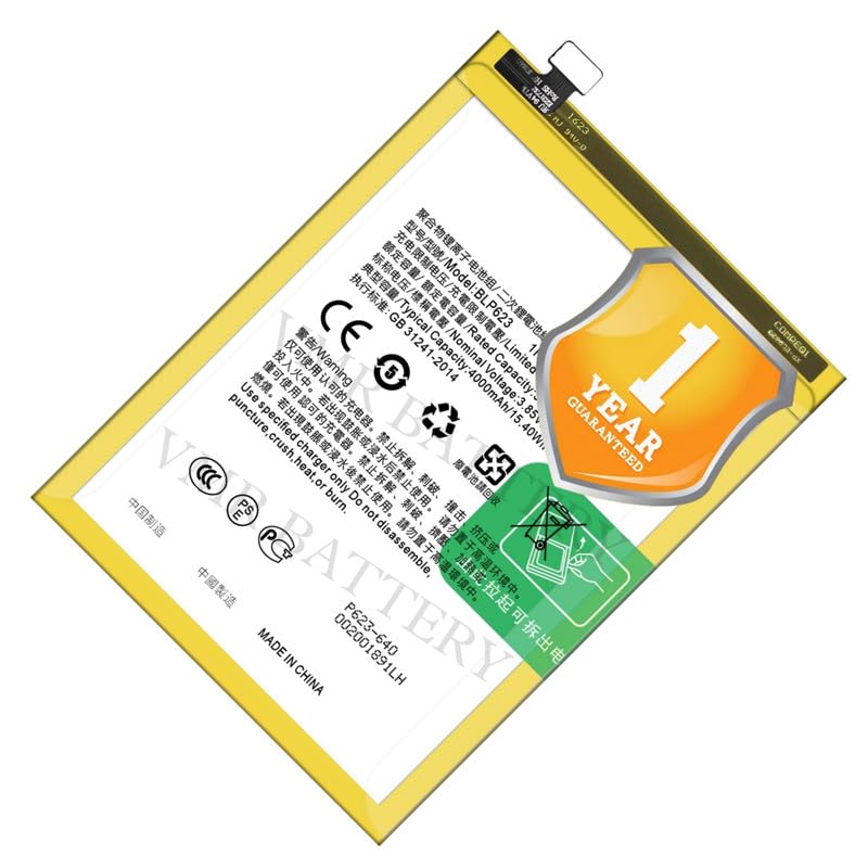 Image of Original BLP623 Battery Compatible for Oppo R9s Plus (CPH1611) | Oppo F3 Plus (CPH1613) - (4000mAh) - 1 Year Warranty K7
