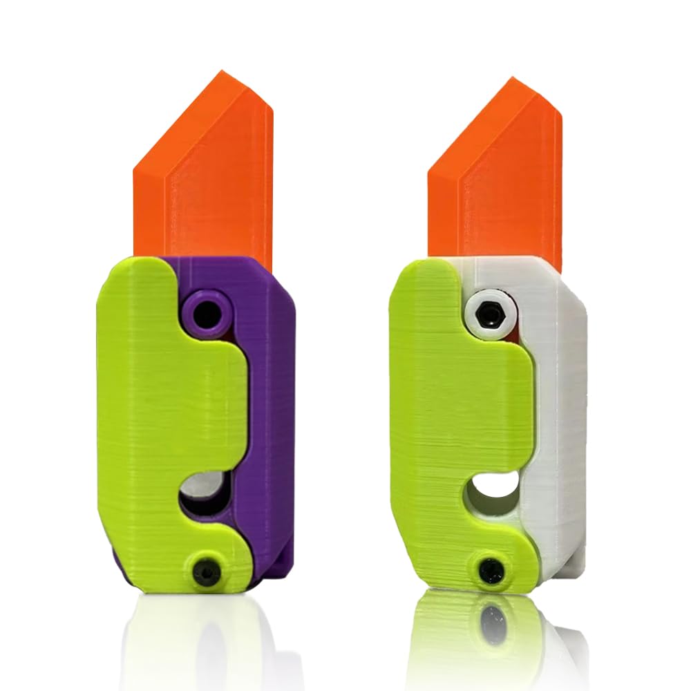 Fidget Toys Adults, 3D Printing Fidget Knife Toy, Plastic EDC Fidget Toys Sensory Toys Anxiety Stress Relief Toy, Perfect for ADHD, ADD and Autism (Combo 1)
