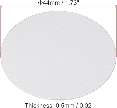 Miniatura 7 de PATIKIL Revestimiento de tapa de papel de aluminio de 3.15 pulgadas, paquete de 50 revestimientos de sellado térmico resistentes a la inducción de