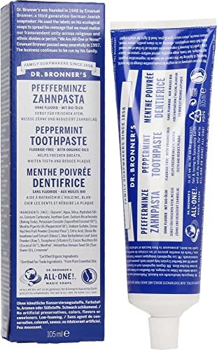 Dr Bronner's All One Peppermint Toothpaste, Made with Organic, Fl...