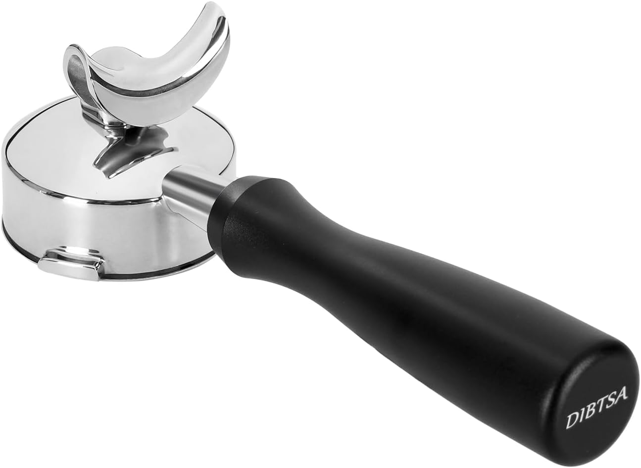 58mm Portafilter 3 Ears Double Spout Compatible with Barsetto BAE01, BAE02, Included 304 Stainless Steel Filter Basket and Puck Screen, Anodized Aluminum Handle Black