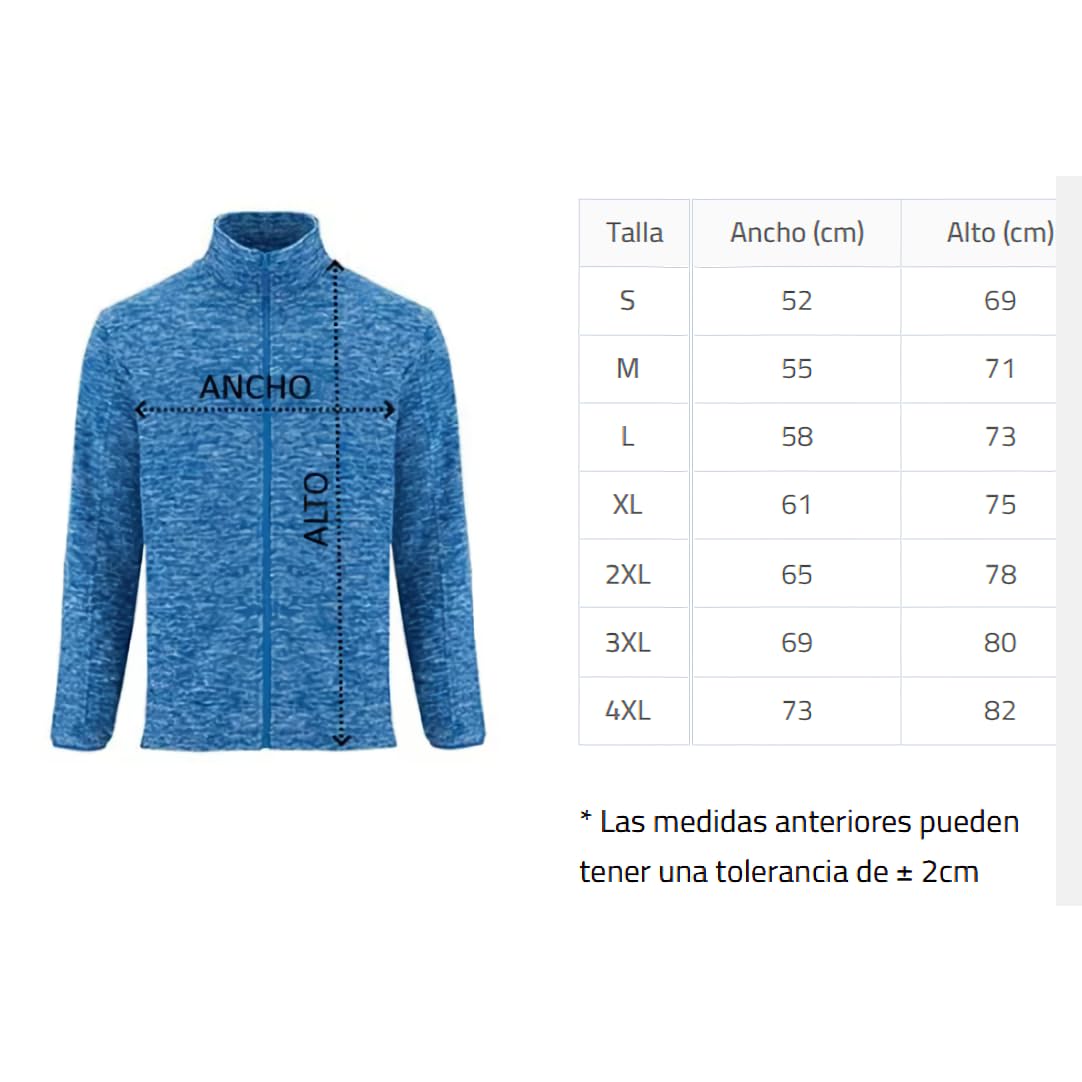 Forro Polar Bordado Hombre Personalizado. Modelo LÍNEA DE Vida-CORAZÓN. Ideal para Sanitarios. Regalos Personalizados. con Cremallera y Bolsillos. Regalos TPMAS