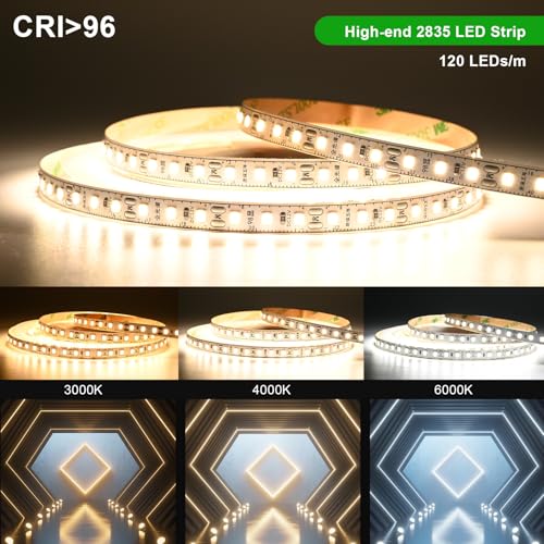 Tira de LED 12V SMD 2835 Regulable 5m Blanco Natural 4000K miniatura 2