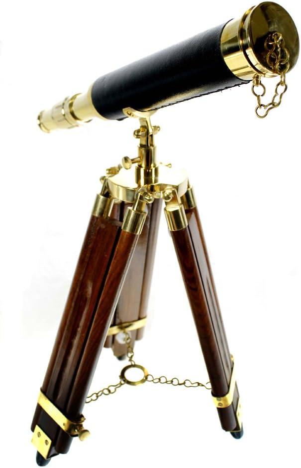 Desktop Telescope with Tripod - Brass Desk Nautical Decor