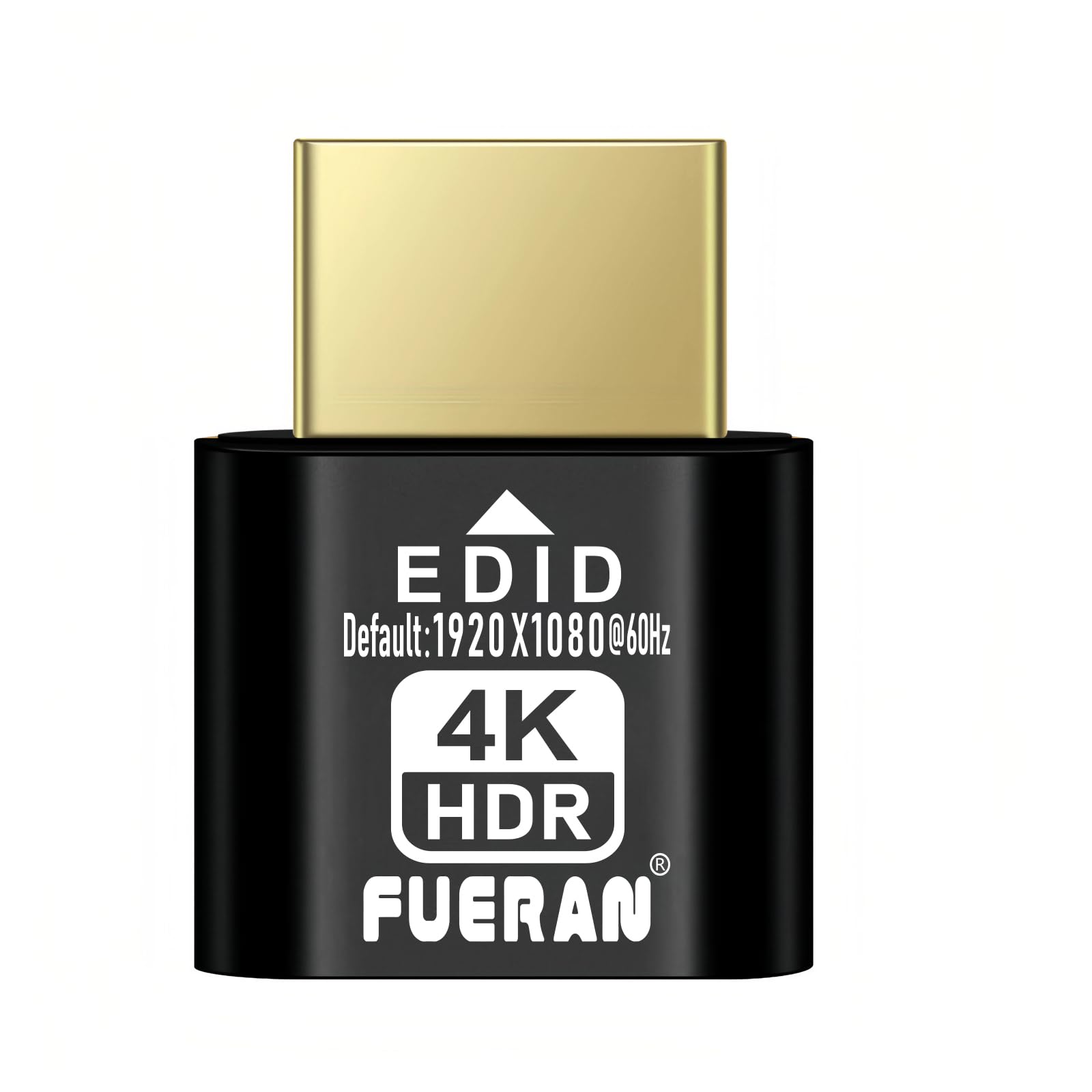 HDMI Dummy Plug 4K HDR,4K@60Hz、1440P@60Hz、1080P@120Hz，edid Emulator Virtual Display Adapter,hdmi Headless Adapter,Display Port Dummy hdmi Plug(4K-HDR(default1920X1080) 1080P120Hz)