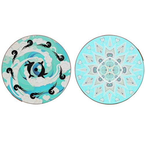 Tambor de lluvia portátil de mano de 8/10/12 pulgadas con efecto de sonido relajante de agua, percusión para exteriores miniatura 6