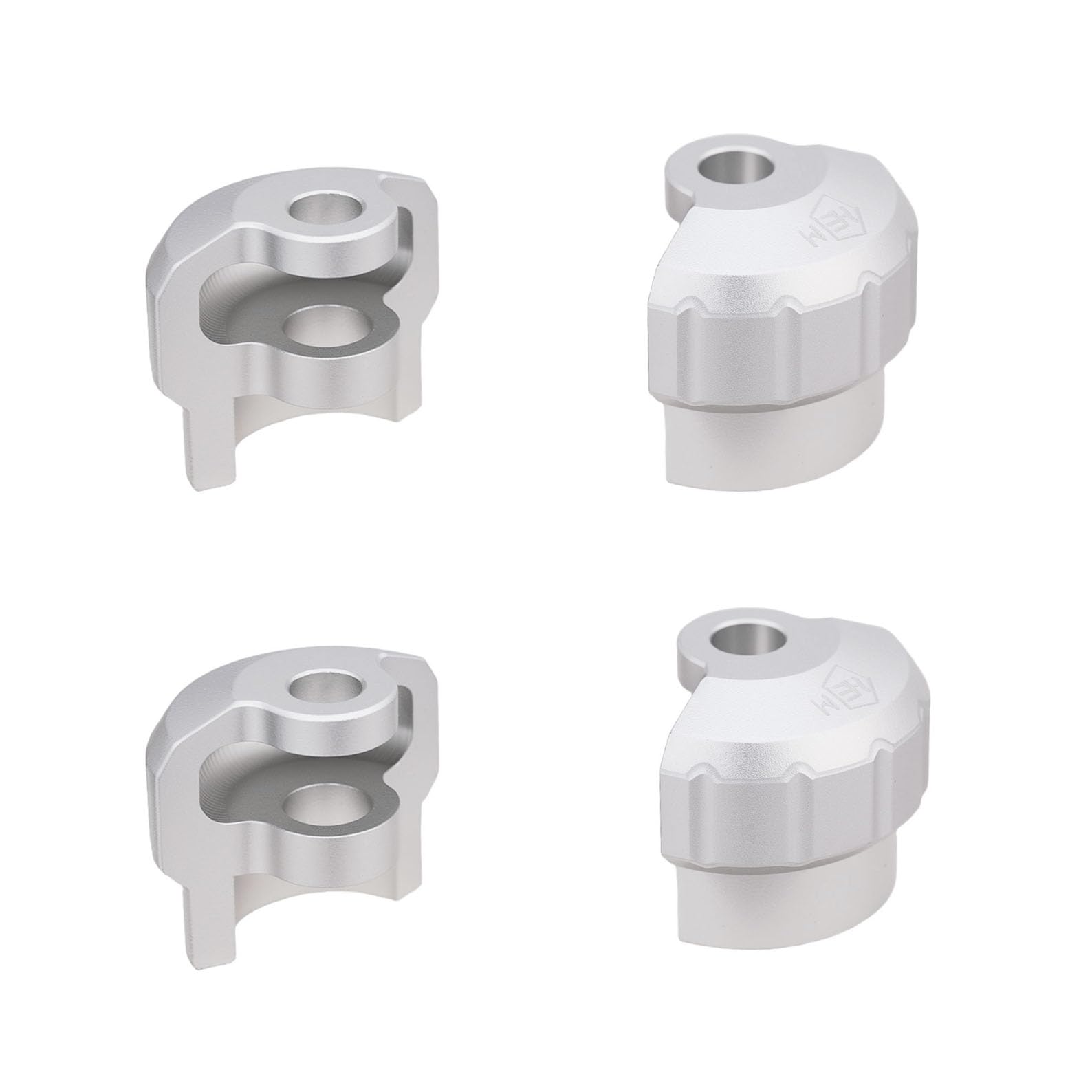 Mesimsple Aluminum Shock Cap Protector 6S for Arrma 1/7 Felony Infraction Fireteam Mojave 6s 1/8 Typhon Outcast Kraton Notorious 6s blx Series Upgrades Part Silver