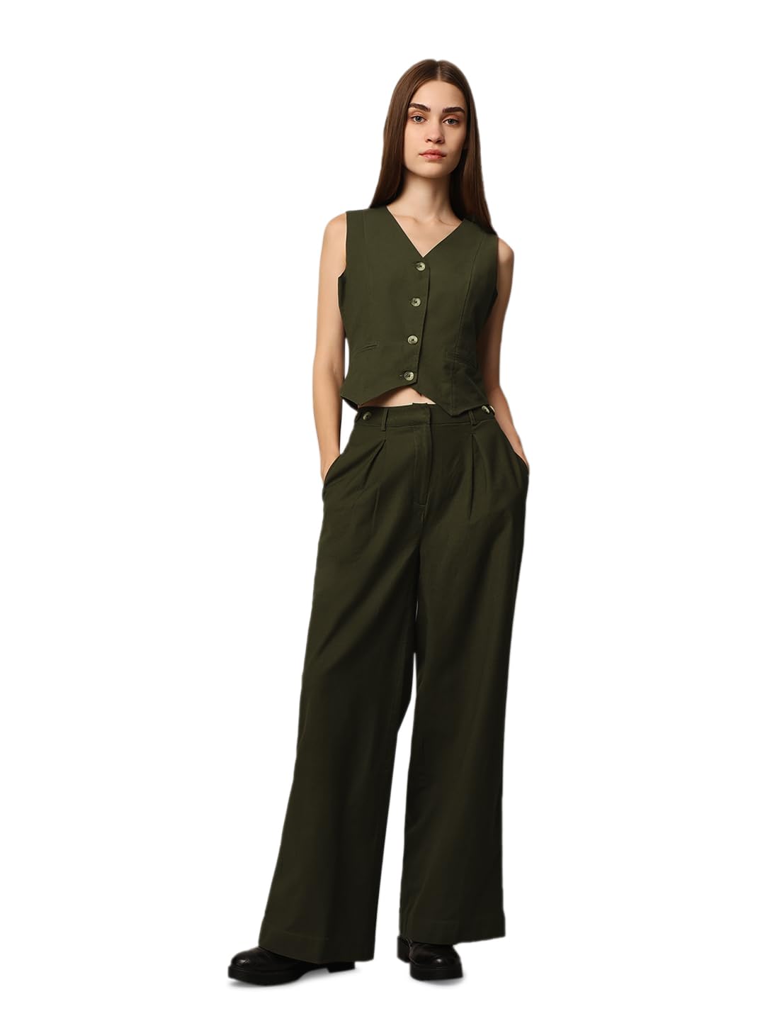 only Womens Single Breated Waistcoat-picture-19
