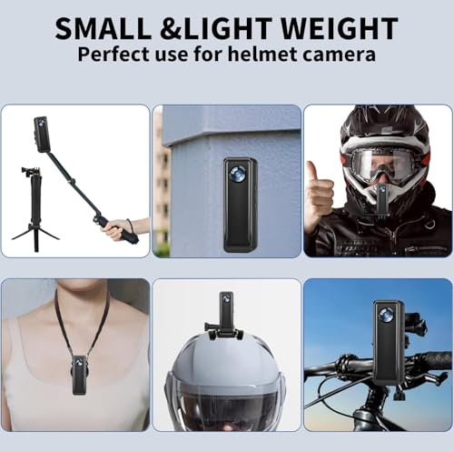 Image of Mini Action Camera 64GB, 4K 30FPS Body Camera, Wearable Hands Free Sports Camera with Magnetic Back Clip, Body Cam POV Records Using for Traveling Cycling Vlogging