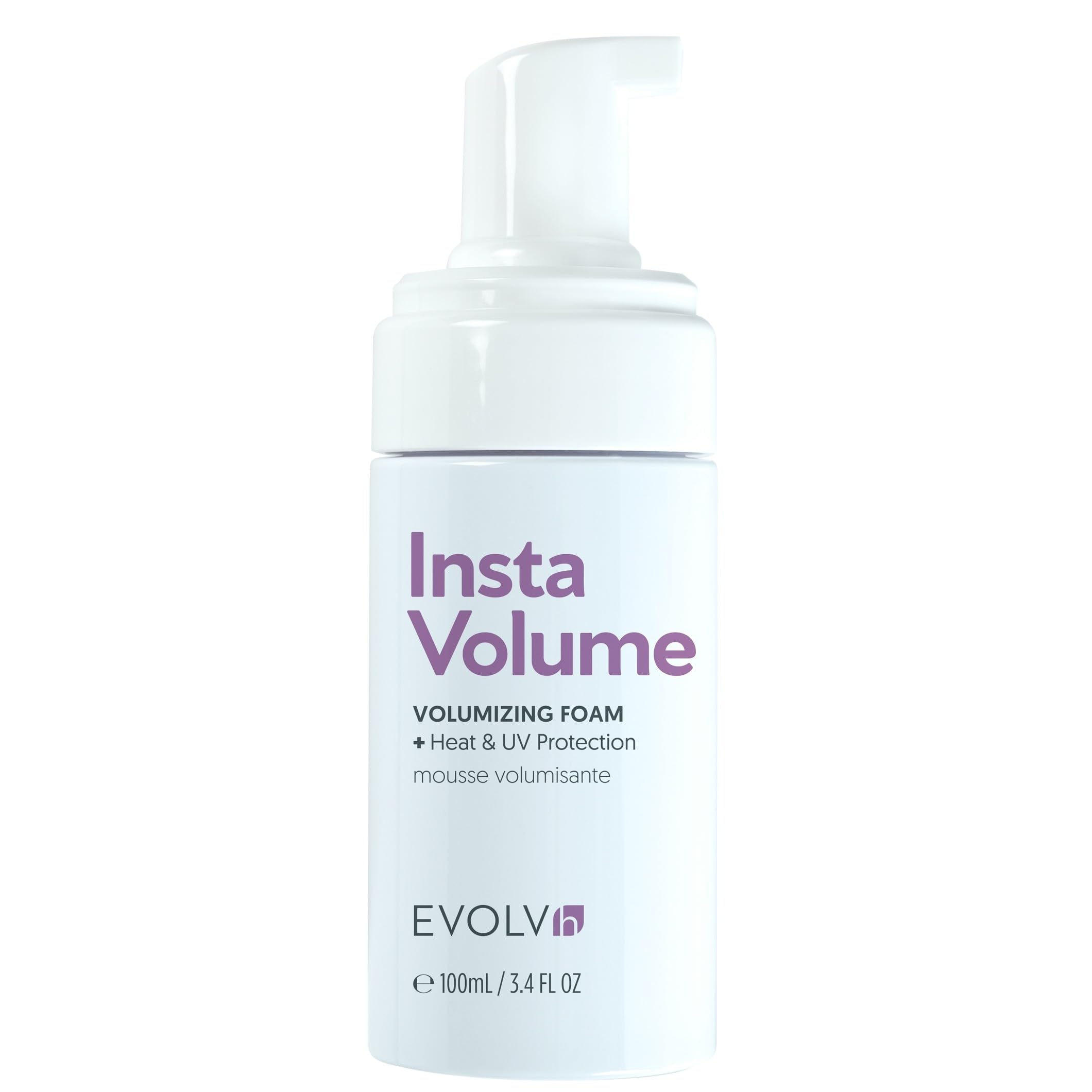 EVOLVh - InstaVolume Volumizing Foam with Heat + UV Protection | Vegan, Non-Toxic, Clean Hair Care (3.4 fl oz | 100 mL)
