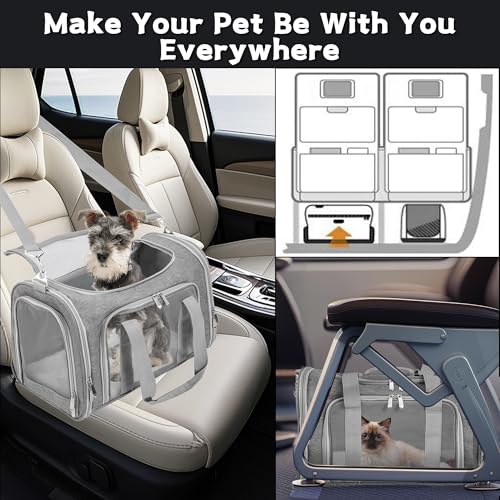 Image of Soft-Sided Cat /Dog /Pet Carrier, Collapsible Pets Travel Carriers