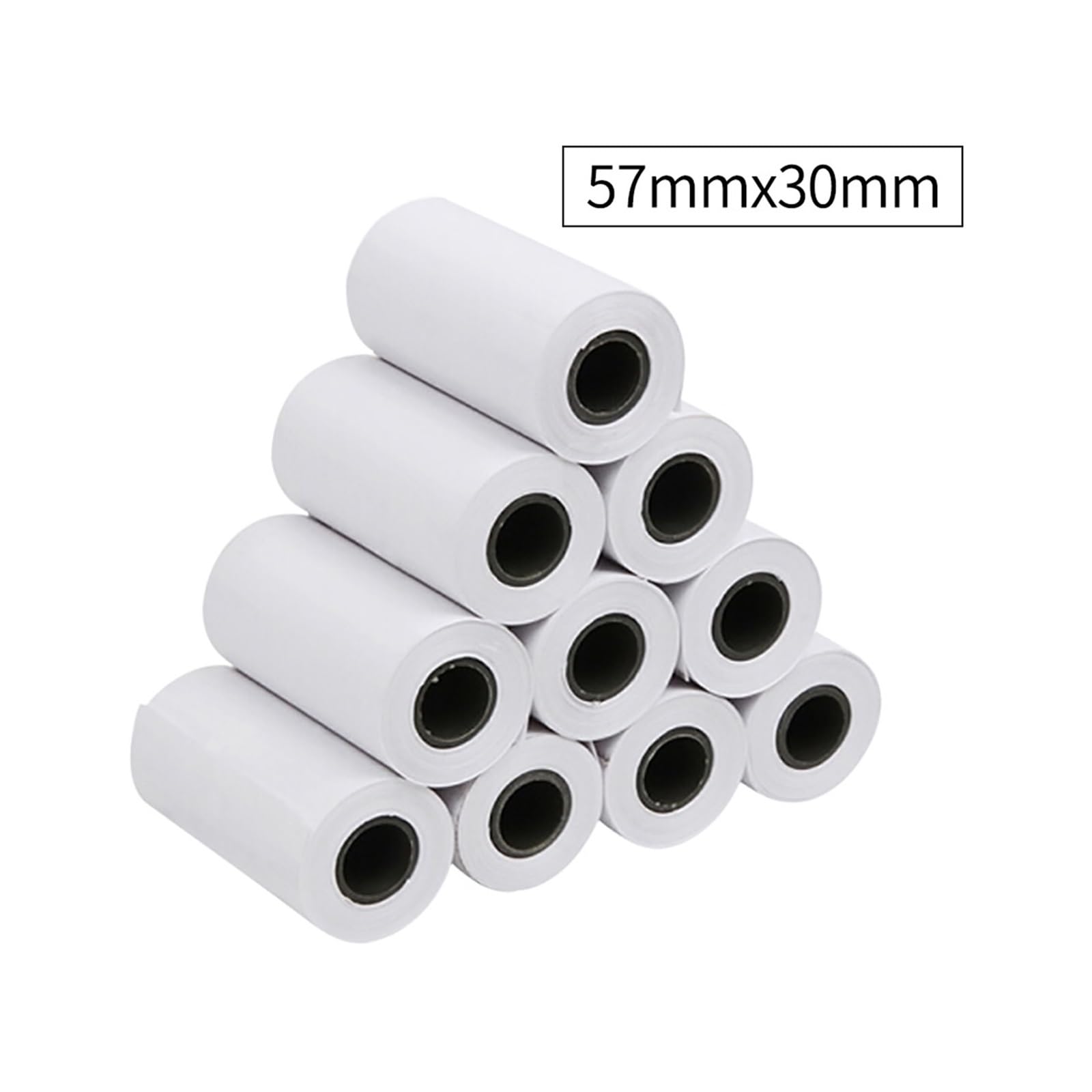 Thermofotopapier 57 x 25 mm, 4/10 Rollen | For Paperang Mini-Taschendrucker und Registrierkassen(10 rolls)