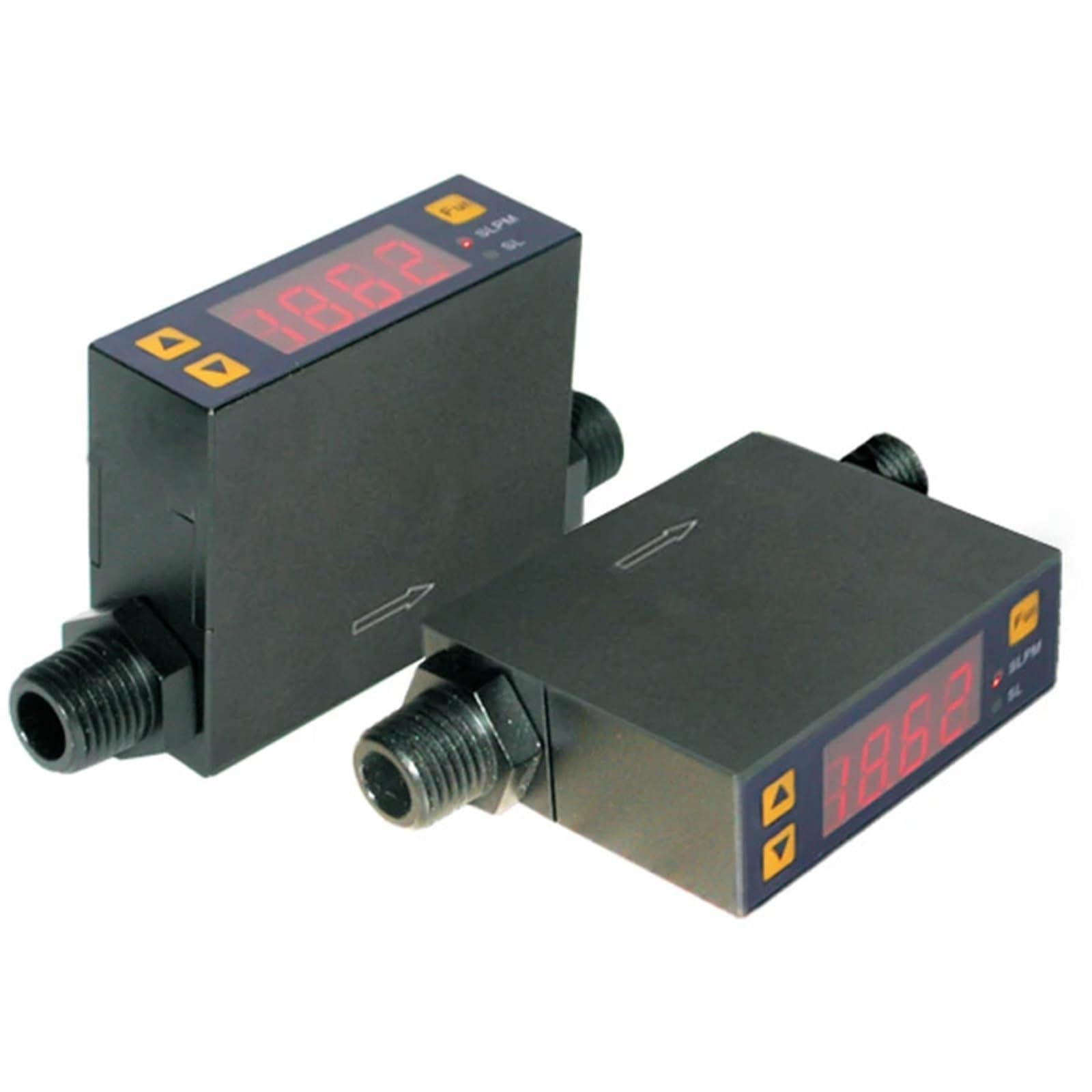 Mechanischer Durchflussmesser MF4000 Mini-Gas-/Luftdurchflussmesser 2-50 SLPM Messbereich DN3/DN8 Anschluss Tragbare Messung(0-40SLPM)